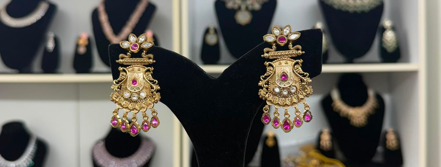Maya Gold Plated Earrings